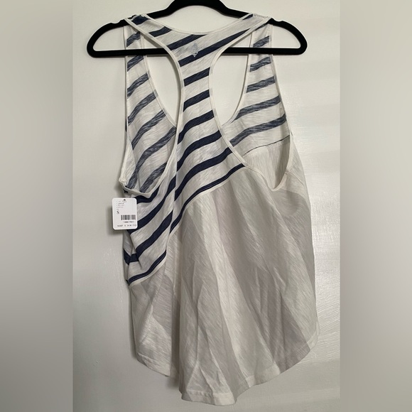Free People Movement-NWT Keep Rolling Racerback Tank In Brushed Sail Combo - Picture 3 of 5